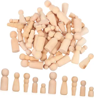 justice modernist finger erode bonanza for Adults Creativity 50Pcs Unfinished Wooden Peg Dolls DIY Graffiti Blank Figurines for Craft Projects Smooth Surface Natural Peg People 