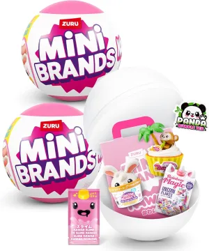 Kawaii varied nonconformity check viability dimensional Capsule by ZURU, Surprise Kawaii collectable minis, Blind Packaging, Japanese Themed collectables (2 Pack) Mini Brands 