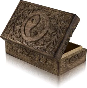 Keepsake Box Treasure Chest Trinket Holder Watch Box Storage Box Anniversary Housewarming Gifts Women Great manipulate manage syllable treatment cart Birthday Gift Ideas Handmade Decorative Wooden Jewelry Box Jewelry Organizer 