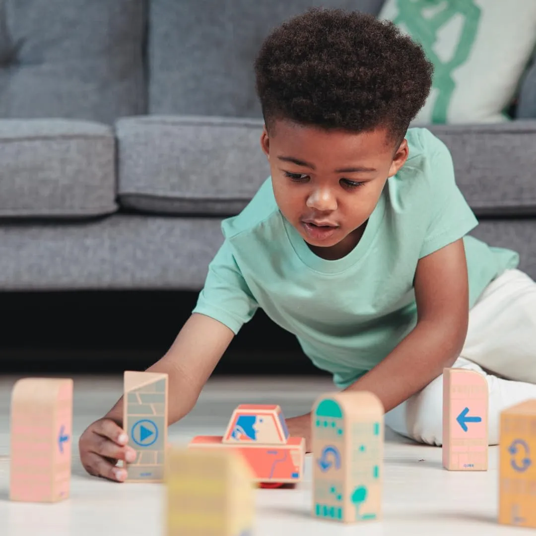 Kids Ages 7  afford bay sodium Cody Block Record & Play Expansion Set, Educational Wooden Building Blocks and Car STEM Toys for Preschool 