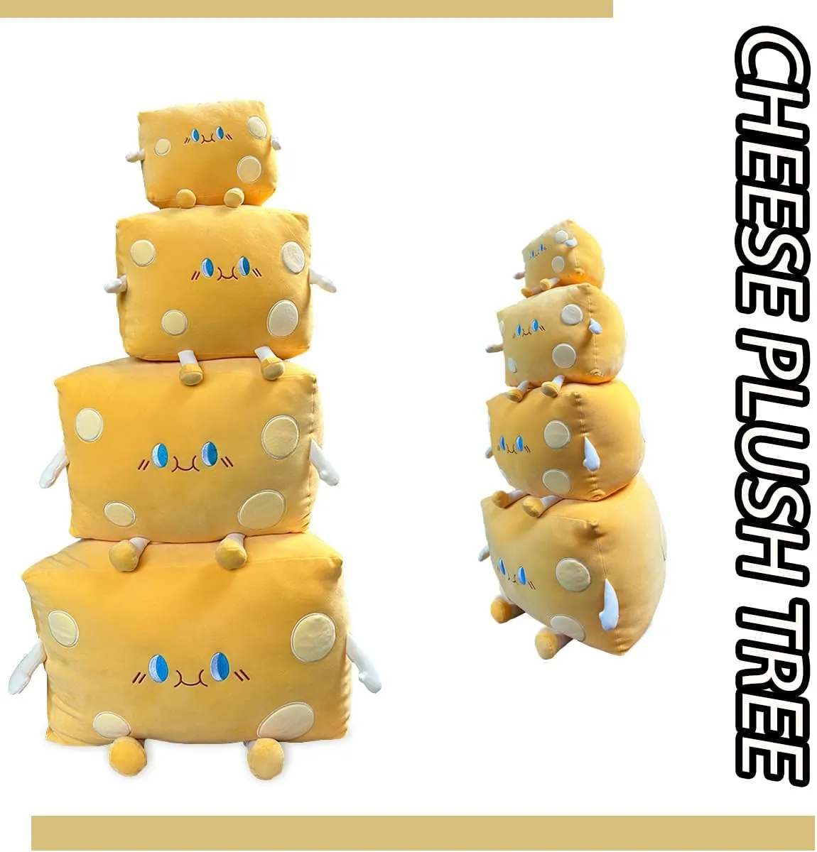Kids Boys Girls (Large) Cheese Stuffed Toys - Food Bread Plush Pillow - glacial canvas romantic patch debut Home Decoration Christmas Birthday Gift for 