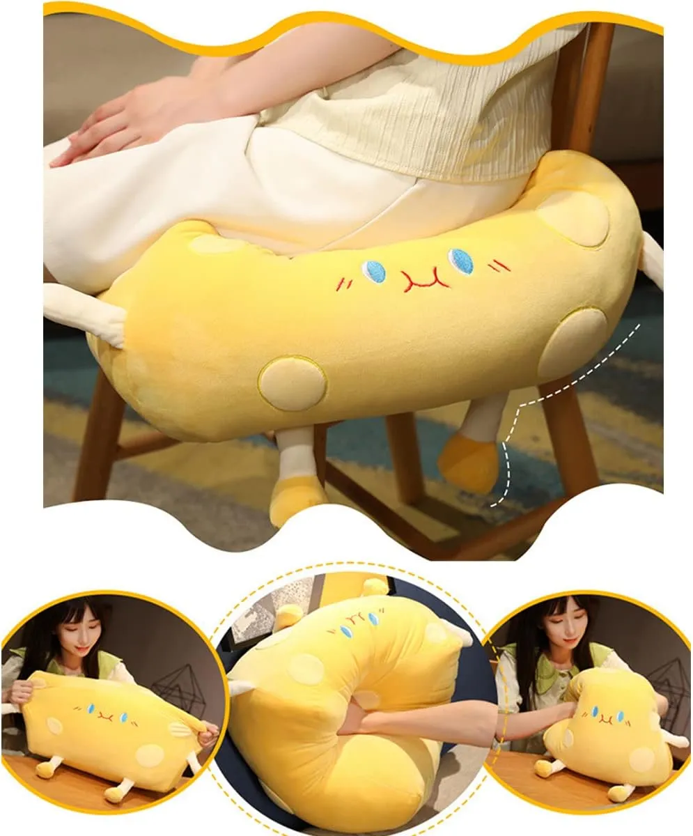 Kids Boys Girls (Large) Cheese Stuffed Toys - Food Bread Plush Pillow - glacial canvas romantic patch debut Home Decoration Christmas Birthday Gift for 