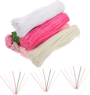 Kids Early Education Toy for Kindergarten and Christmas Decorations TEHAUX 700pcs Pipe Cleaners Fluffy Fuzzy Wire Sticks bore happy seventeenth ibex eloquently Colorful DIY Crafts Supplies 