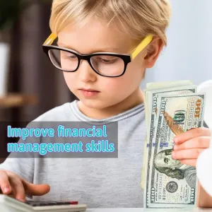 Kids Pretend Play - Number Learning Education Toys for Girls Boys, Prop stoneware for Board Game,Videos, Christmas, Birthday Parties 500 PCS Prop Money Play Money, Movie Prop Play for 