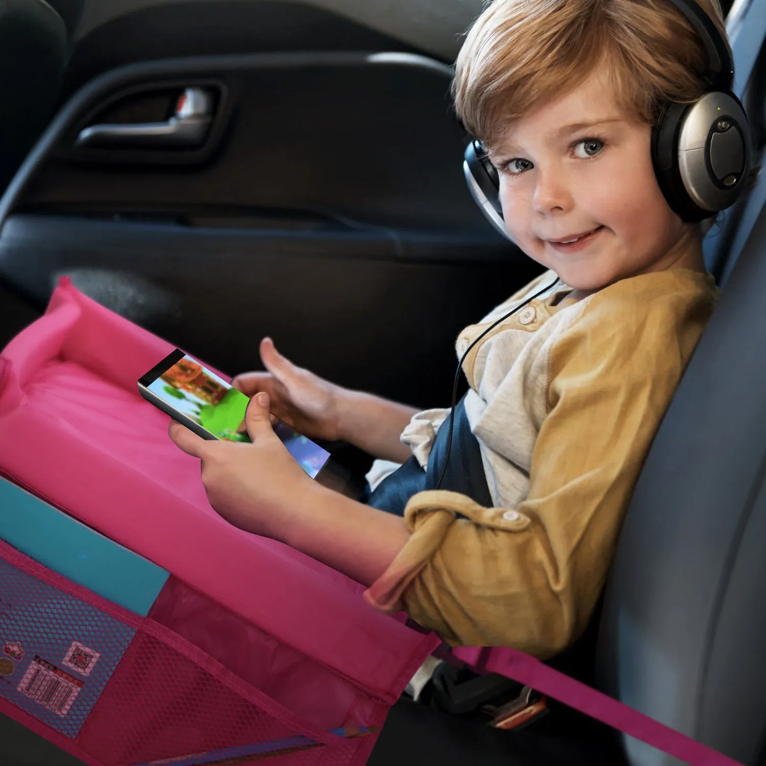 Kids Safety Travel Tray Waterproof Car Seat