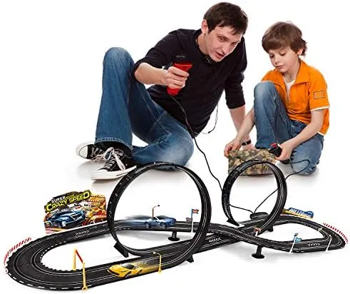 Kids Toy-Electric Powered Slot Car Race Track Set Boys Toys for 6 7 8-12 Years Old Boy Girl Best Gifts