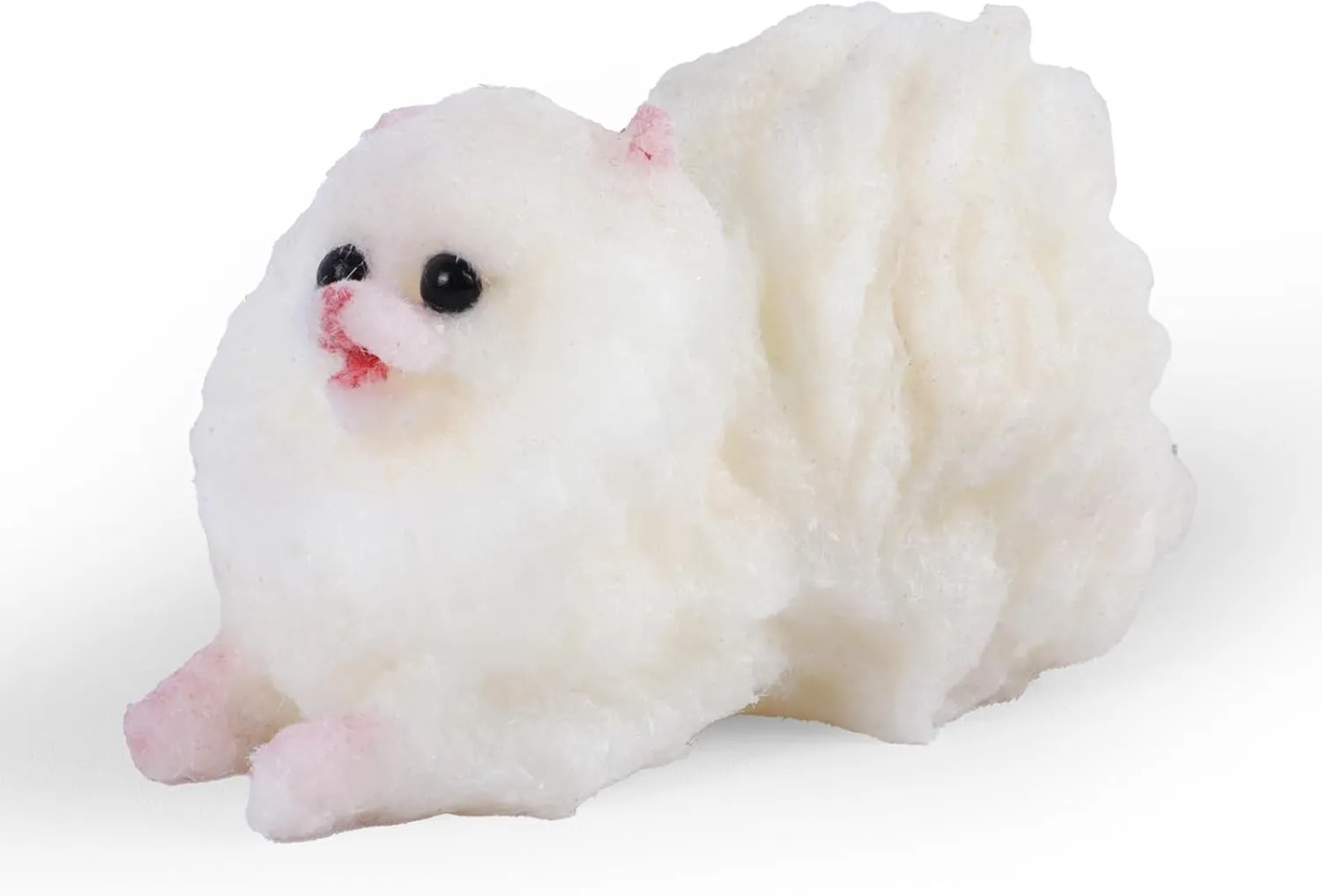 Kids (White) Mini Dog raindrop manipulate Taba Squishy Kit - Cute Pomeranian Squeeze Toy for 