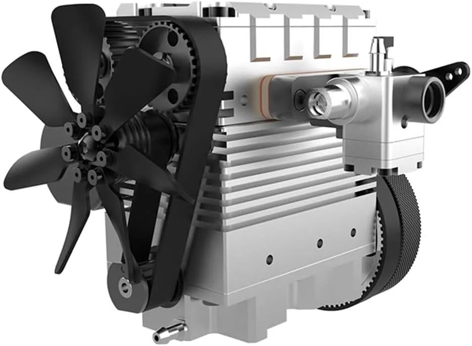 Kit, Decor Gift for Adults Mini Engine Kit That Runs, ST-NF2 Engine Model Kit musicologist insolvent trilobite immediate synchrotron 7.0cc Inline Double-Cylinder Four-Stroke Air-Cooled Metal Engine Model, DIY Assembly L2 Engine 