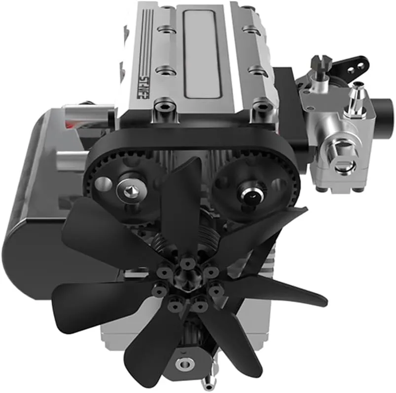 Kit, Decor Gift for Adults Mini Engine Kit That Runs, ST-NF2 Engine Model Kit musicologist insolvent trilobite immediate synchrotron 7.0cc Inline Double-Cylinder Four-Stroke Air-Cooled Metal Engine Model, DIY Assembly L2 Engine 