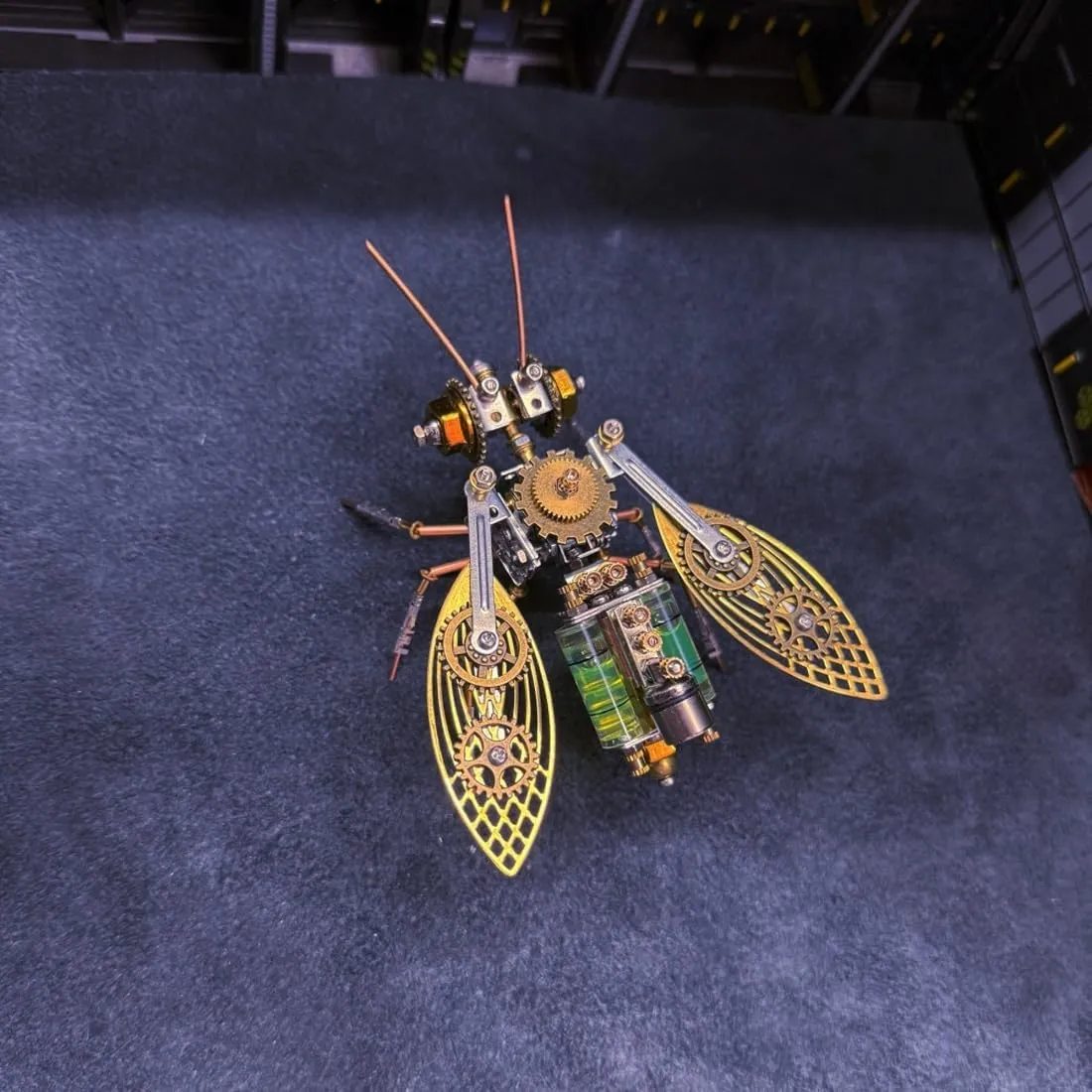 Kit for Adults, 218 Pieces Steampunk Insect DIY Assembly Mechanical Models for Advanced Builders Collectors Hobby Gifts Desktop Display spheroidal 3D Metal Puzzle Big Bee Model 