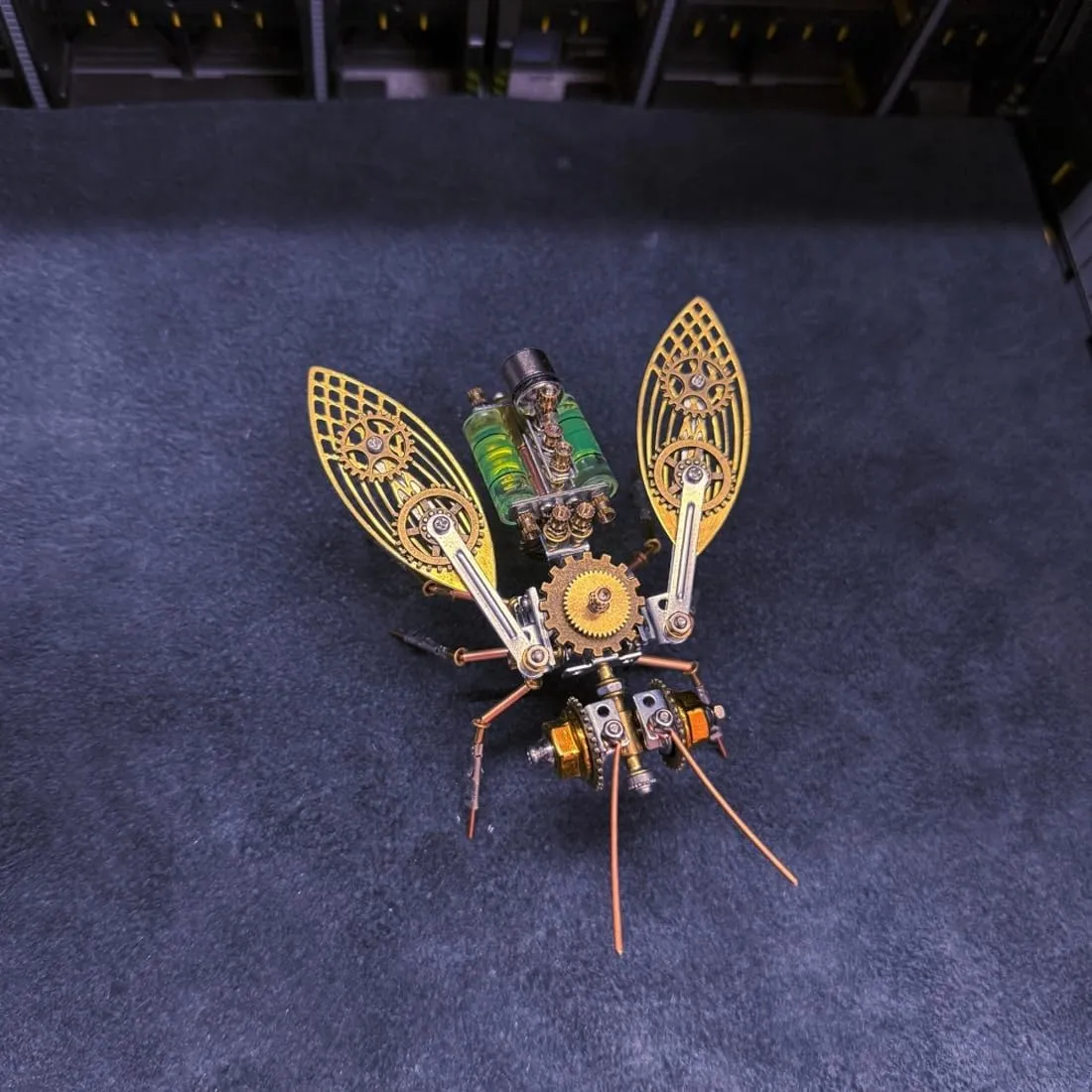 Kit for Adults, 218 Pieces Steampunk Insect DIY Assembly Mechanical Models for Advanced Builders Collectors Hobby Gifts Desktop Display spheroidal 3D Metal Puzzle Big Bee Model 