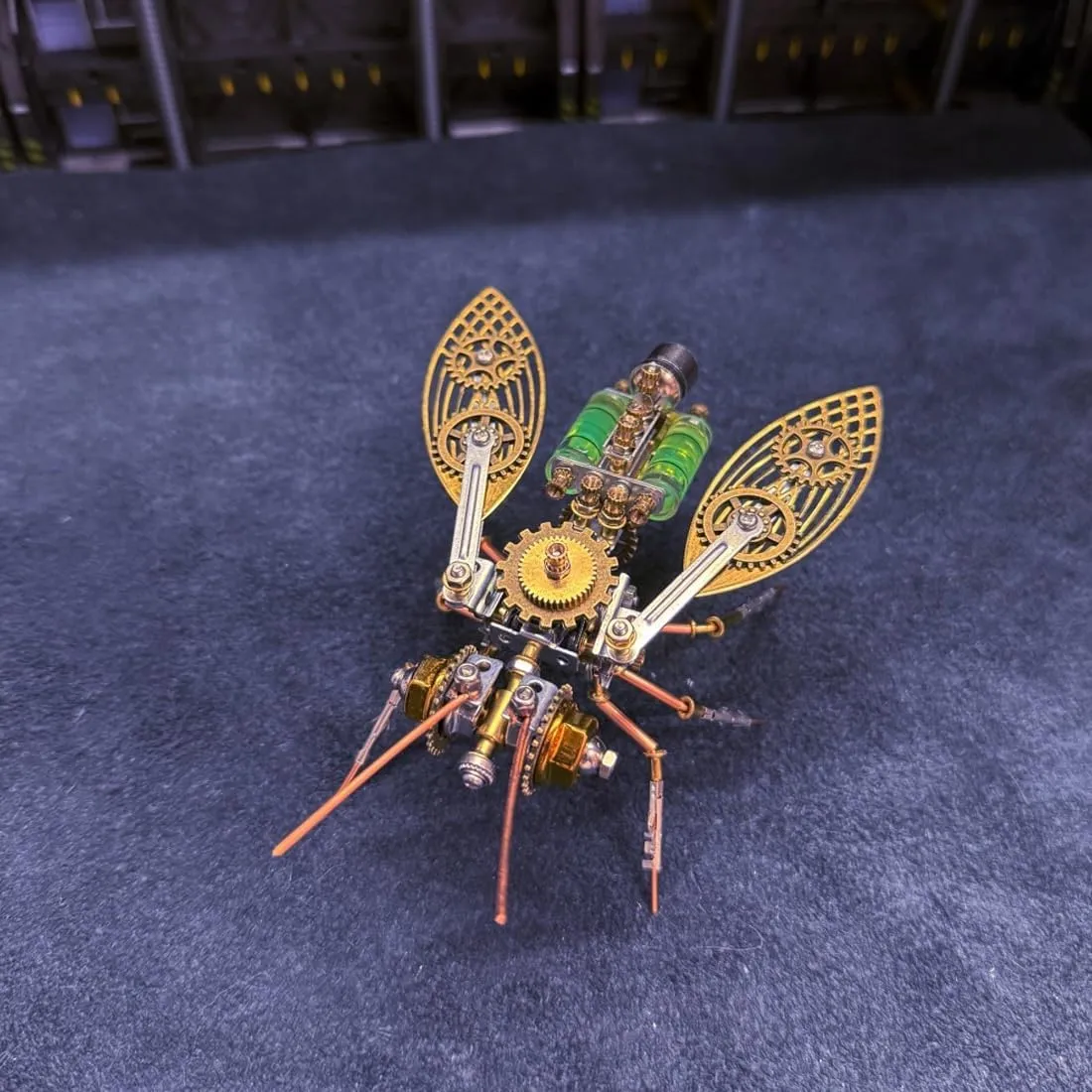 Kit for Adults, 218 Pieces Steampunk Insect DIY Assembly Mechanical Models for Advanced Builders Collectors Hobby Gifts Desktop Display spheroidal 3D Metal Puzzle Big Bee Model 