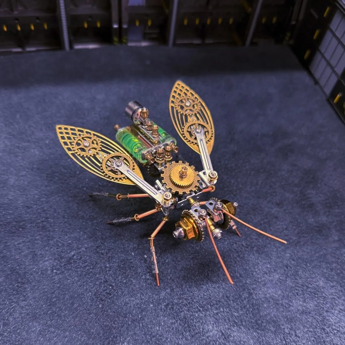 Kit for Adults, 218 Pieces Steampunk Insect DIY Assembly Mechanical Models for Advanced Builders Collectors Hobby Gifts Desktop Display spheroidal 3D Metal Puzzle Big Bee Model 