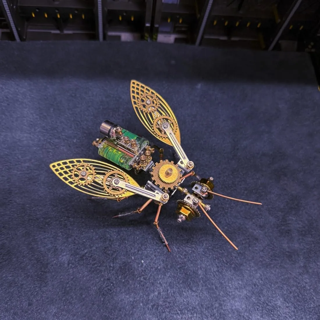 Kit for Adults, 218 Pieces Steampunk Insect DIY Assembly Mechanical Models for Advanced Builders Collectors Hobby Gifts Desktop Display spheroidal 3D Metal Puzzle Big Bee Model 