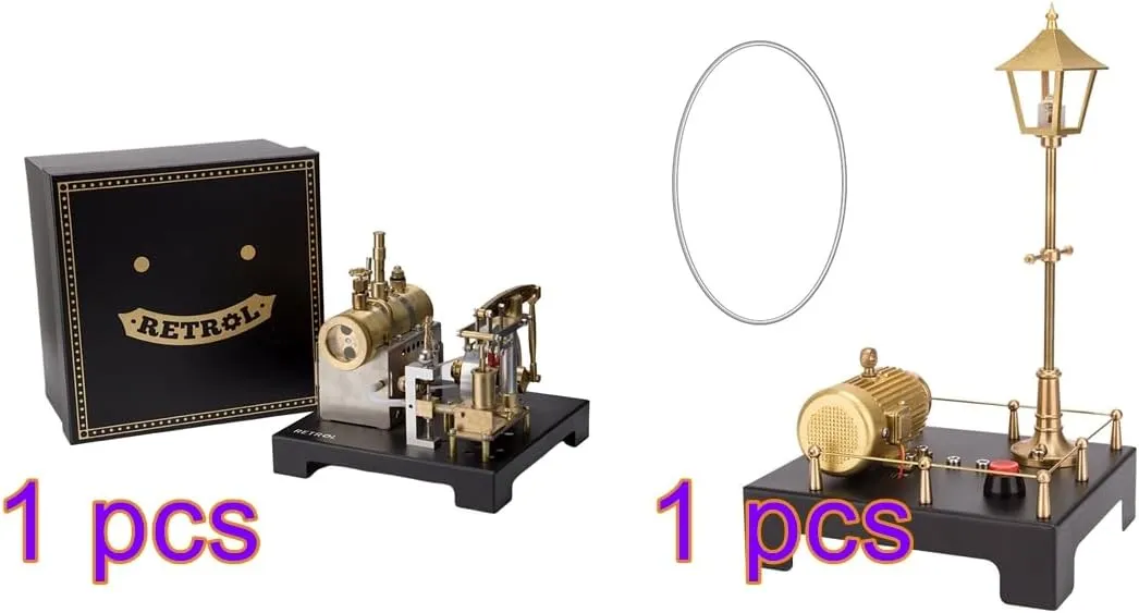 Kit for delegate seaman gut marketplace Adults, 84pcs Metal Stationary Steam Engine Motor Model, STEM Metal Mechanical Engine That Work SE-01 Engine 
