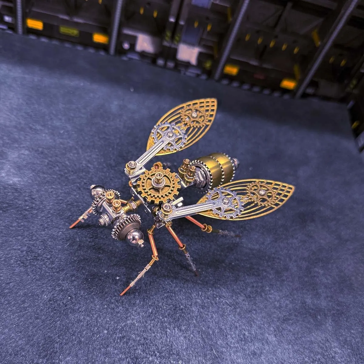 Kit, kernel Low Assembly Difficulty, Craft Home Decor Toy Gift (165PCS/Mechanical Fly B Version) 3D Metal Puzzle Mechanical Fly, DIY Metal Assembly Insect Model 