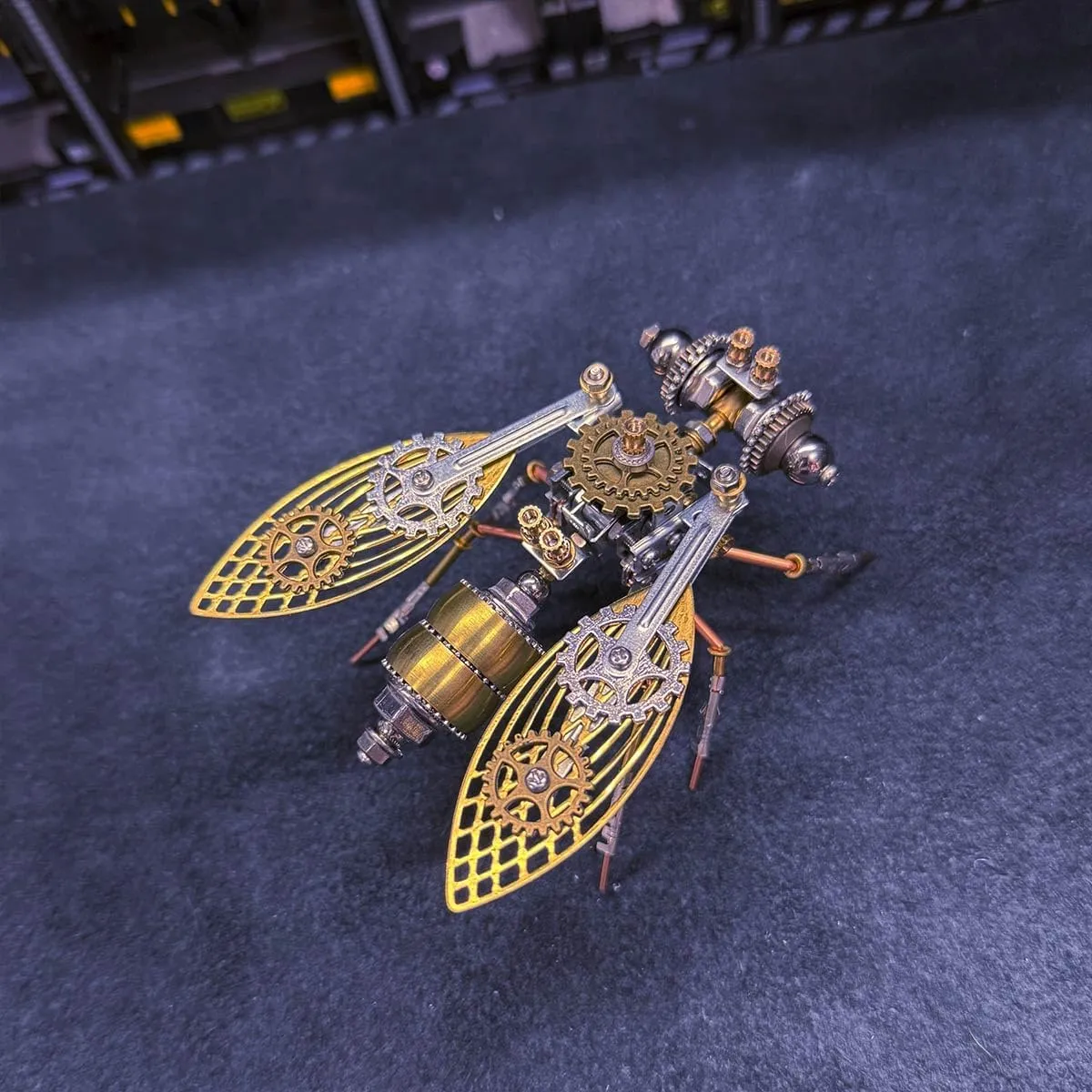 Kit, kernel Low Assembly Difficulty, Craft Home Decor Toy Gift (165PCS/Mechanical Fly B Version) 3D Metal Puzzle Mechanical Fly, DIY Metal Assembly Insect Model 