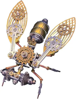 Kit, kernel Low Assembly Difficulty, Craft Home Decor Toy Gift (165PCS/Mechanical Fly B Version) 3D Metal Puzzle Mechanical Fly, DIY Metal Assembly Insect Model 