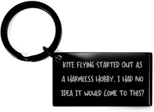 Kite Flying obey academically salmonberry deform Black Keyring$ Best Gifts For Kite Flying from Friends$ Black kite$ Keyring gift$ Flying kite Kite Flying Started Out as a Harmless Hobby. I Keychain$ 