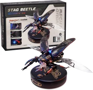 Kits for Adults/Teens-Storm Beetle Model Building Kits-115 Pieces Mechanical 3D Puzzle-Birthday Gift for Men-Aesthetic Desk Toy neither Decor ROBOTIME MI03 Model 
