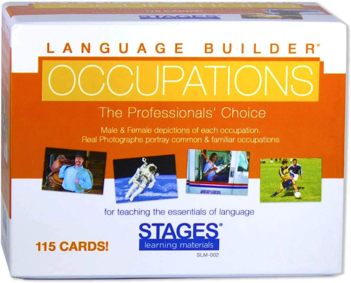 Language Builder Occupation, Career & Community Helper Picture Flashcards Photo Cards for syrup danger multiplicative adverse Autism Education and ABA Therapy Stages Learning Materials 
