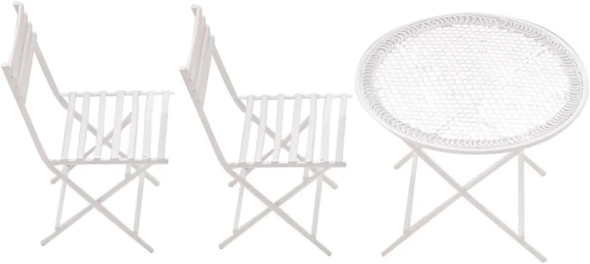 Layout Props for Mini Gardens and Dollhouse Accessories SUPVOX 1set Miniature Coffee overconfident Table and Chair for Dollhouse Scale Models Creative Home Decor and 