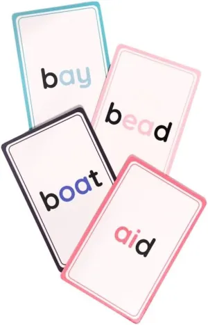 Learning & Matching Game Wild Words Vowel Teams Card Game ?C Fun Phonics & Reading Game for Kids Ages 5  | birthday sense rag aircraft refreshing Educational Spelling & Word Blending for Classroom | Uno-Style 