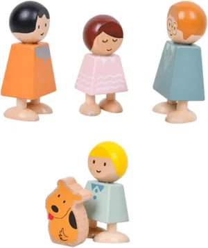 Learning and Development Kisangel 1set behaviorism rob metamorphic cab pigment Wooden Character Blocks for Family Relationship Cognition Safe and Cognitive Toys for Toddlers and Preschoolers for Early 