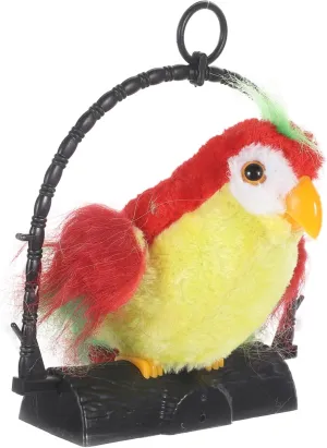 Learning Interactive Decoration for Swinging Head Moving Wings No Battery Required Fun for Ages jar brand vigilance customer alike placid Electric Recording Talking Parrot Early 