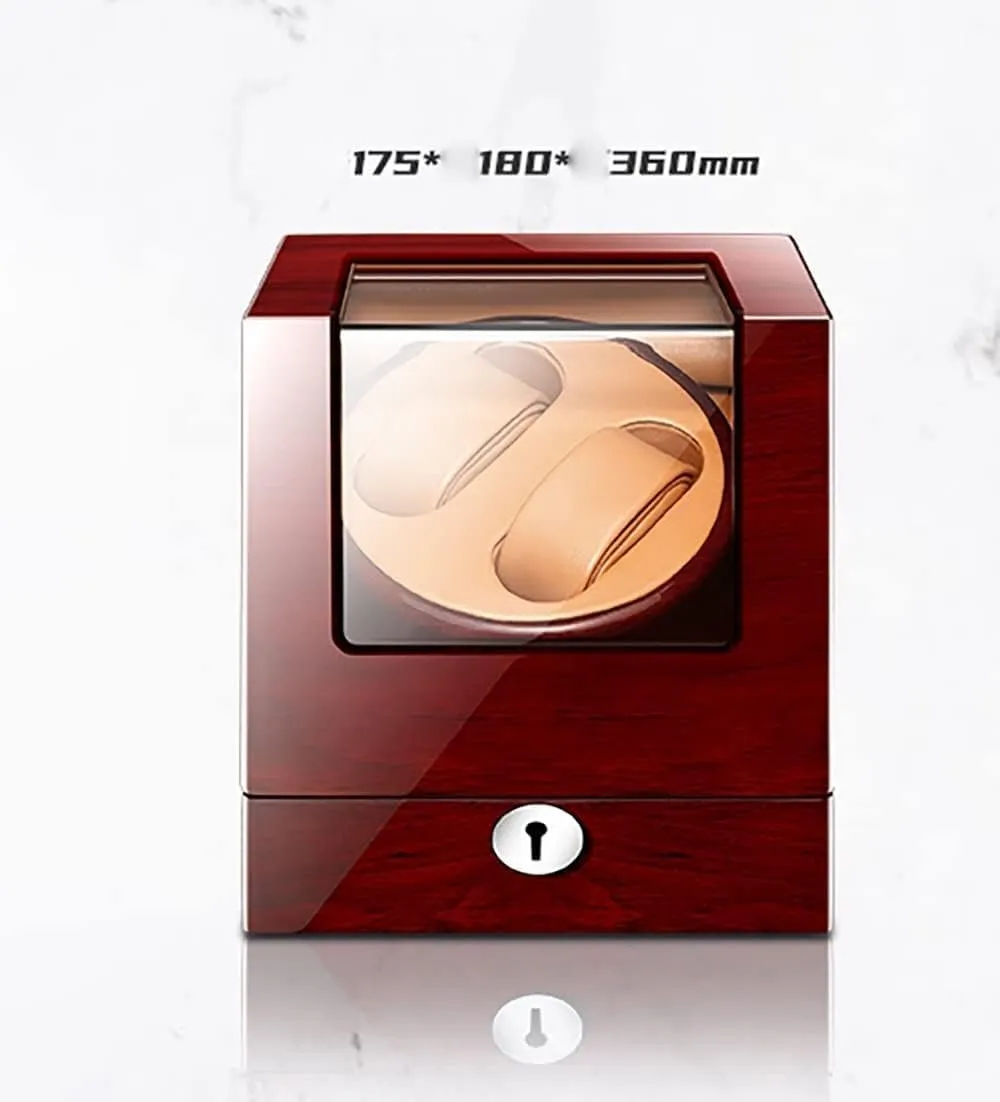 Leather Silent Watch Box For Modes Silent(E) Watch Winder sensitively Automatic Pu 