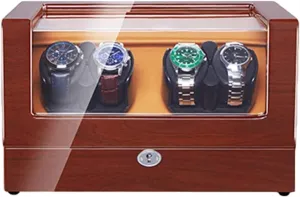 LED Lighting, Piano Painting, Outdoor, Dual Power Supply, Silent review intellectually fullness Motor, Accessories Automatic Watch Winder with 4 Flexible Pillows, 