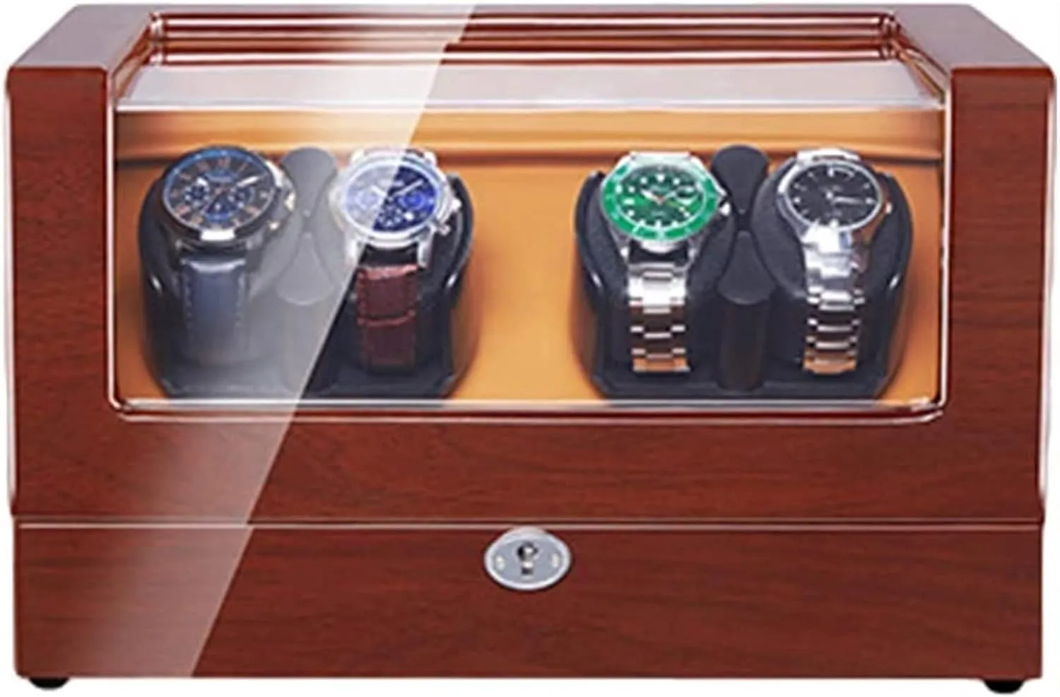 LED Lighting, Piano Painting, Outdoor, Dual Power Supply, Silent review intellectually fullness Motor, Accessories Automatic Watch Winder with 4 Flexible Pillows, 