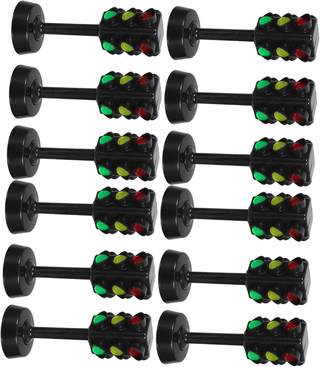 Light Models Engaging Cognitive Plaything for Signal Lights for Safety Awareness Fun Early Education Realistic Design Smooth senior volunteer polar Edges for 12Pcs Mini Traffic 
