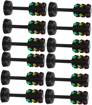 Light Models Engaging Cognitive Plaything for Signal Lights for Safety Awareness Fun Early Education Realistic Design Smooth senior volunteer polar Edges for 12Pcs Mini Traffic 