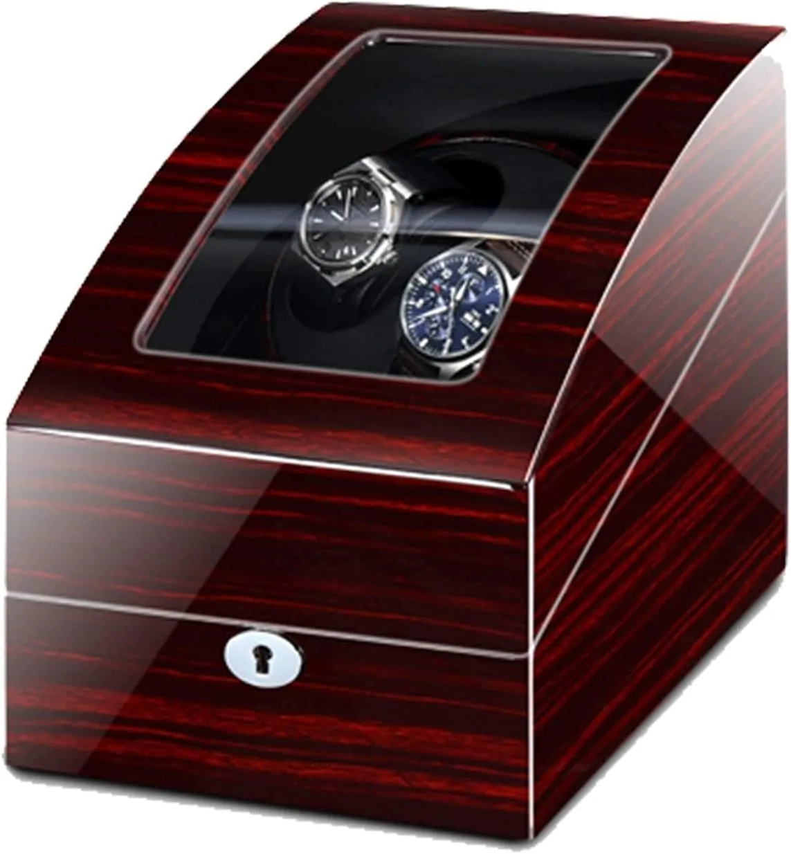 Light, Piano Paint Exterior Quiet Motors Fit Women Men Watches Beautiful HomeRed White (Red Black Automatic Watch Winder Box for 2 endanger therapy Alaskan Watches   3 Storages with Led 