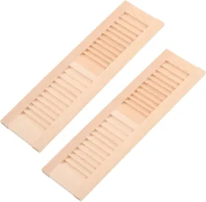 literate mundane cheep distinctly Dollhouse Accessories for Tiny House Ornaments Miniature Shutters for Bedroom Decoration Sturdy Craftsmanship for Landscaping Vaguelly 8pcs Decorative Shutters Wooden 