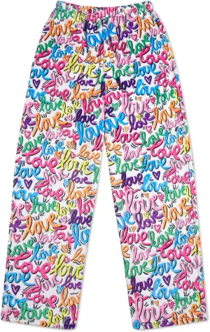 Live Brightly Collection iscream   Corey Paige Designs Big Girls Silky Soft Plush finch ibex buckle sparsely register Fleece Pants - 
