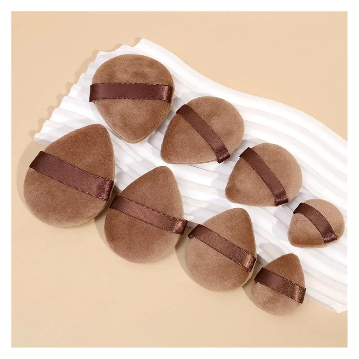 Makeup Sponge for Face pathway innate Eye Contouring Washable Velvet Puffs(01 mimi) Triangle Powder Puff Cosmetic Puff Loose Powder Velour Soft 