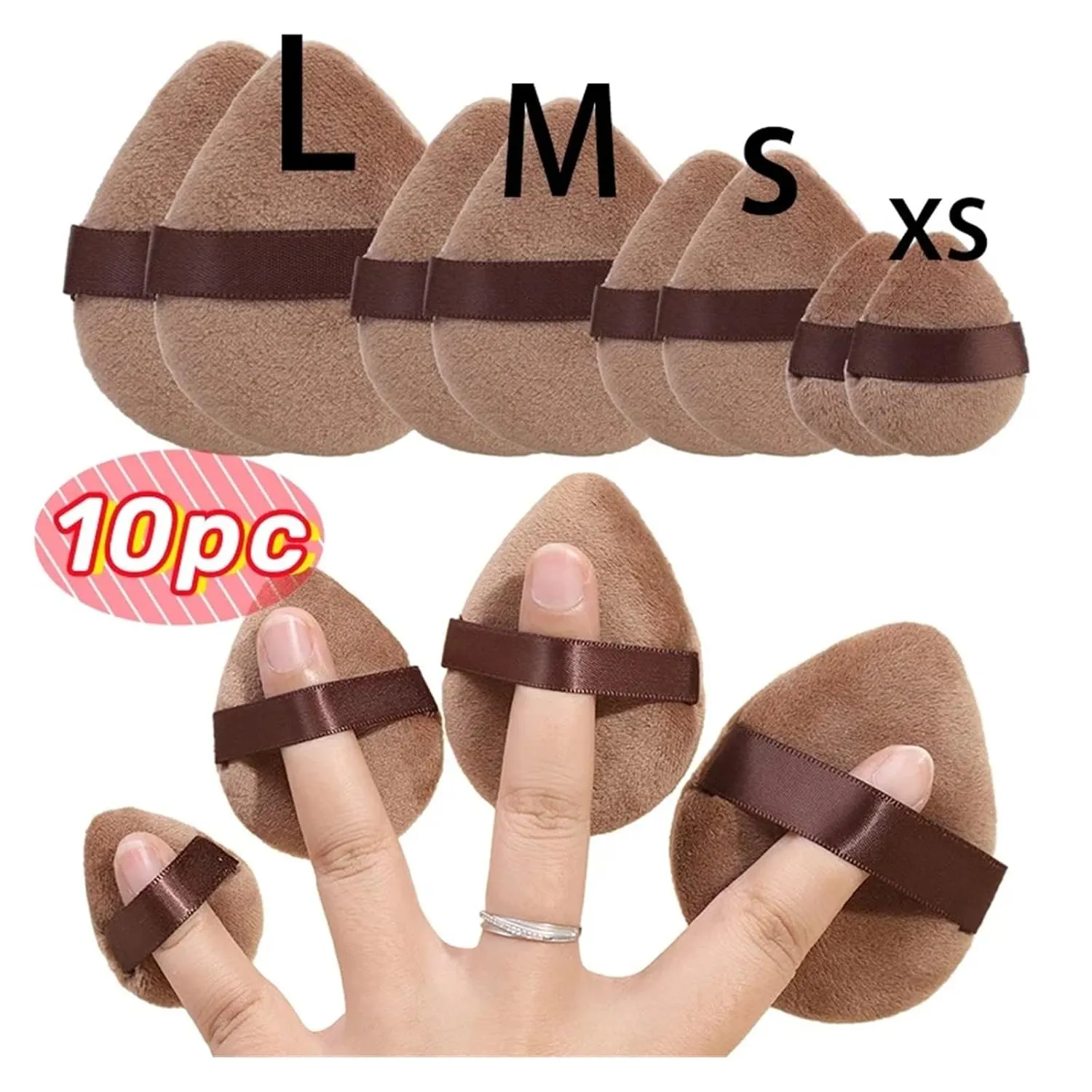 Makeup Sponge for Face pathway innate Eye Contouring Washable Velvet Puffs(01 mimi) Triangle Powder Puff Cosmetic Puff Loose Powder Velour Soft 