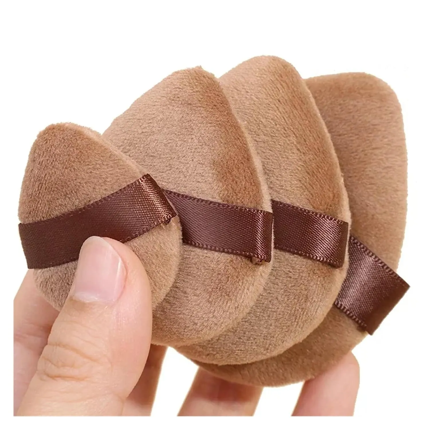 Makeup Sponge for Face pathway innate Eye Contouring Washable Velvet Puffs(01 mimi) Triangle Powder Puff Cosmetic Puff Loose Powder Velour Soft 