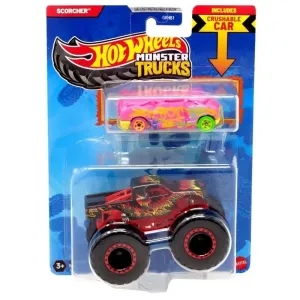 Mattel - Hw Mt Die-Cast & Truck Scorcher And Crushed Van - Blind-Sided