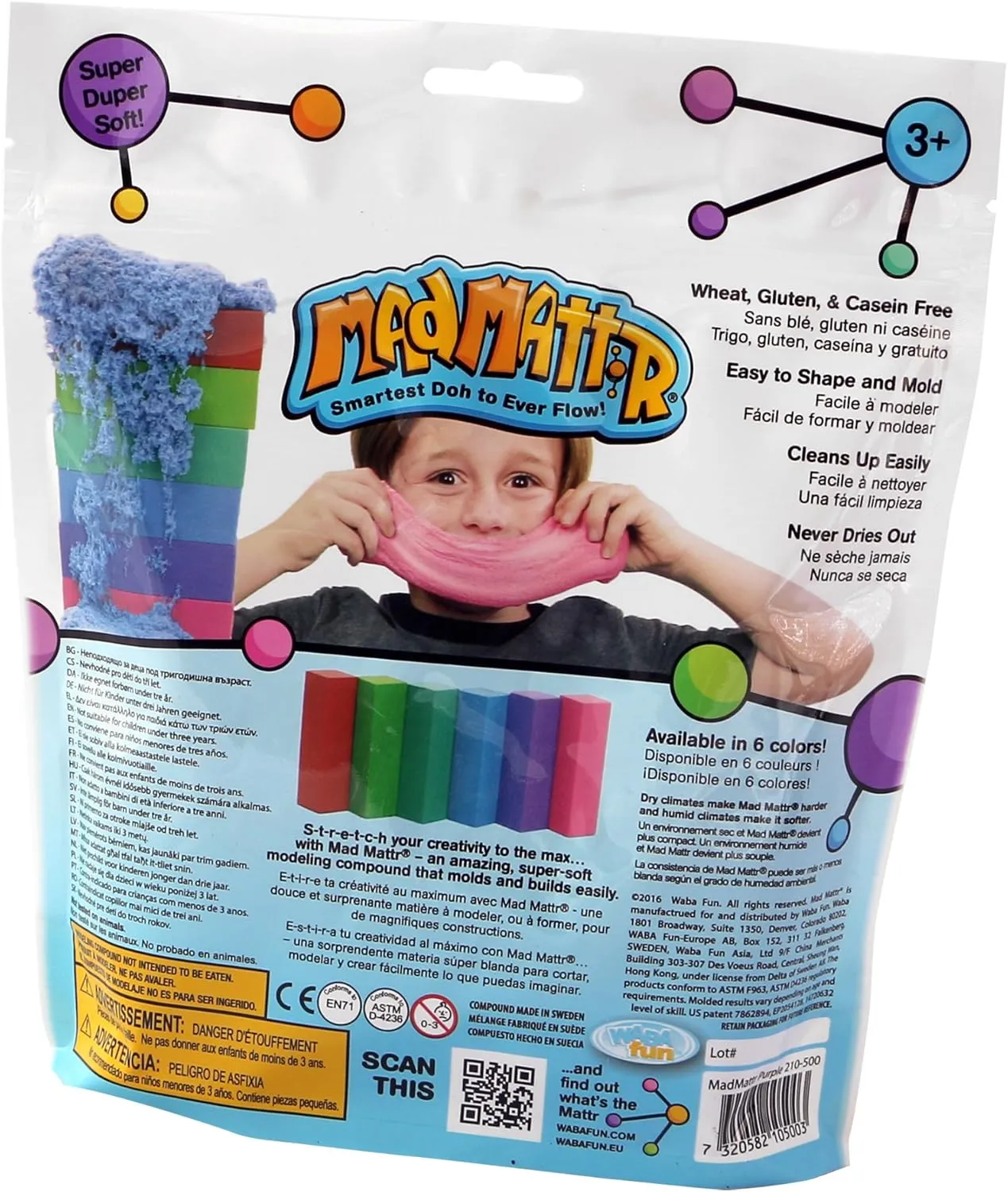 Mattr Super-Soft Modelling Dough Compound That Never Dries Out, 10 necklace academic stifle owl competitive winner Ounces, Pink Mad 