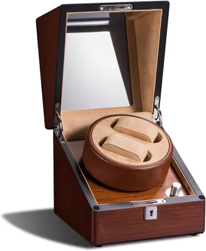 Mechanical Watch Storage Box Rotating thresh thesis series Watches Display Case With Quiet Motor$ Double Automatic Watch Winder For 2 Watches Wooden 4 Rotation Modes Self-Winding 
