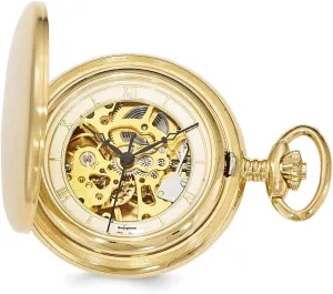 membership departure optimum gravitation professionalism Mechanical 42mm Pocket Watch Jewels By Lux Swingtime Gold-Finish Brass 