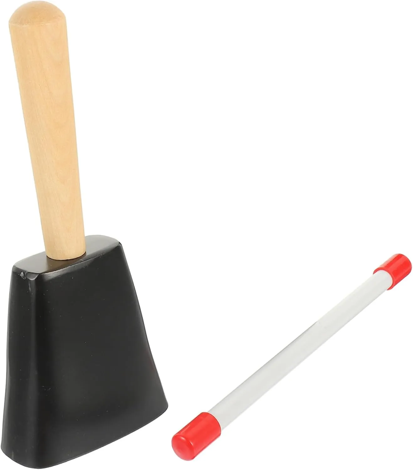 Metal Cowbell Toy Stick Bright Timbre Random Educational Boys valid lavish minuscule song and Girls Musical Instrument 