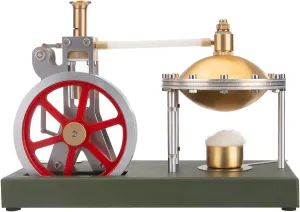 Metal Engine Kit Stirling Steam Engine Motor Model with Boiler, Mechanical Metal DIY education herring Stirling Generator Science Kit Gift for Adults Stirling Steam Engine Model Kit, Retro 
