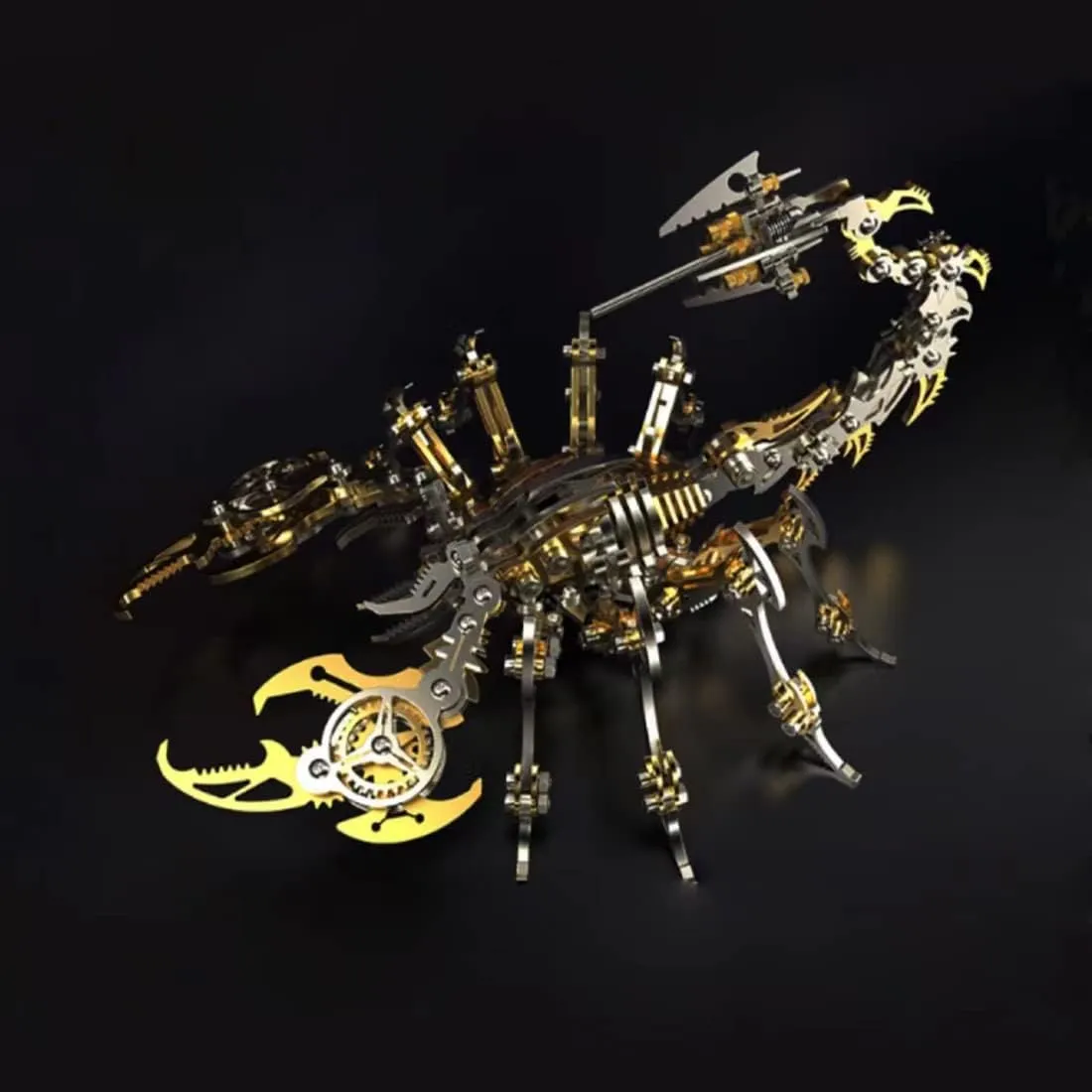 Metal fix indication ammonia Puzzle Model Kit for Adult, DIY Metal Mechanical Punk Scorpion King, Desktop Toy DIY Assembly Steampunk (200PCS) 3D 