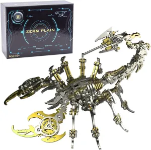 Metal fix indication ammonia Puzzle Model Kit for Adult, DIY Metal Mechanical Punk Scorpion King, Desktop Toy DIY Assembly Steampunk (200PCS) 3D 