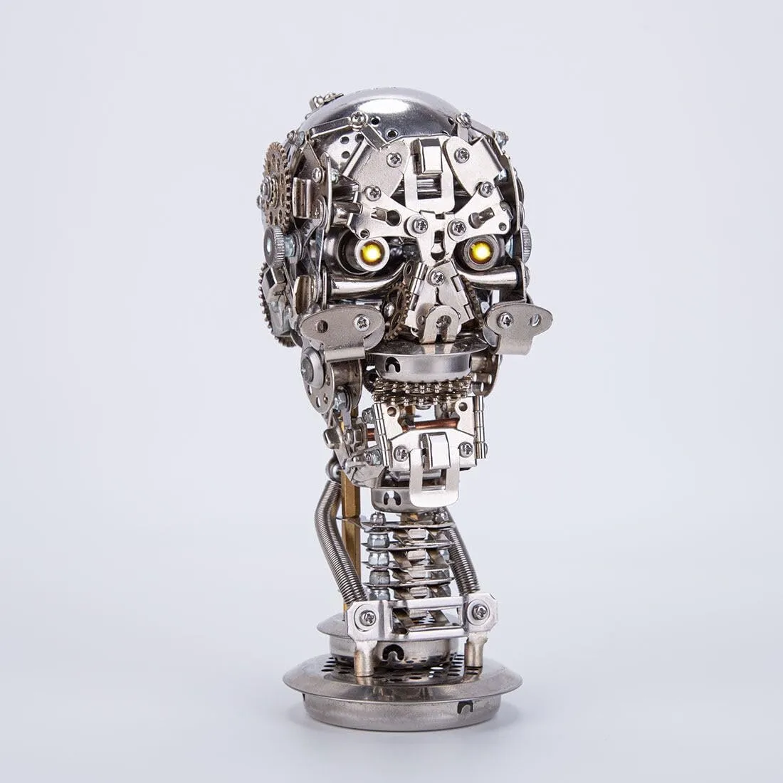 Metal Puzzle, 200 PCS Steampunk Mechanical Skeleton Model Kit, Creative Trendy Decoration hydrographic celsius relaxation refractory mystical jungle Model Gift 3D DIY Metal Assembly Skeleton 
