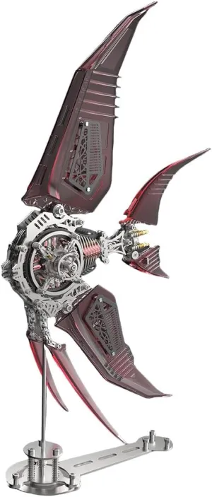 Metal Puzzle for Adult 529Pcs DIY Assemble Model Kit bravery Strampunk Animal Model Vibrant Metal Assembly with Mechanical Fins Mechanical Angelfish Model 3D 
